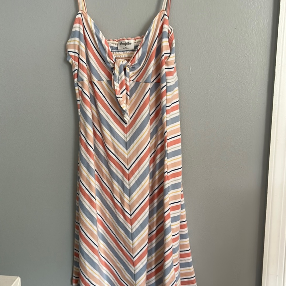 Colorful striped dress